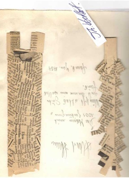 GÄSTEBUCH 1954 des HAUS VATERLAND (Hamburg, heute Teil der Europa-Passage), legendäre Kombination aus Varieté und Sprechbühne, Kaffeehaus, Bierschwemme und Restaurant