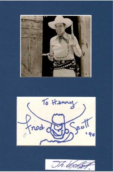 FRED SCOTT (1902-91) US-amerikanischer Schauspieler, der in den 1930er und 1940er Jahren in Westerns als singender Cowboy-Star bekannt wurde / American actor best known as a singing cowboy star in Westerns during the 1930s and 1940s
