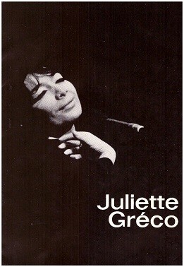 JULIETTE GRECO (1927-2020) französische Chansonsängerin, „grande dame de la chanson“, die Muse der Existenzialisten