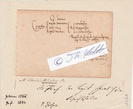 CHRISTOPH NEANDER (1566-1641) Professor Dr., Jurist, Philologe, Philosoph, Hochschullehrer