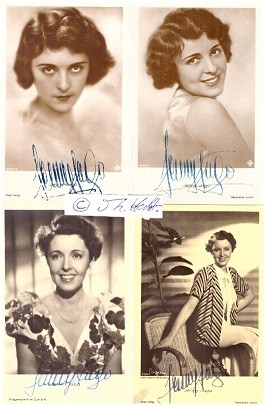 JENNY JUGO (1904-2001) Stummfilmstar, österreichische Schauspielerin, verheiratet mit Friedrich Benfer, Filmband in Gold