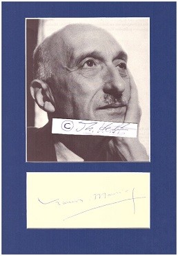 FRANCOIS MAURIAC (1885-1970) französischer Schriftsteller, einer der bedeutendsten Romanciers der Zeit zwischen den Weltkriegen und als wichtiger Vertreter des 'renouveau catholique', Literatur-Nobelpreis 1952