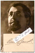 RENATO ZANELLI (1892-1935) Italian-Chilean operatic baritone and later tenor, particularly associated with heroic Italian and German roles, notably Verdi's Otello