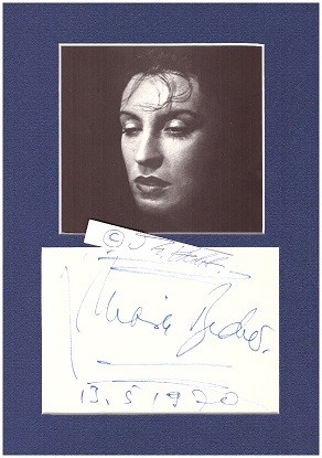 MARIA BECKER (1920-2012) deutsch-schweizer Schauspielerin