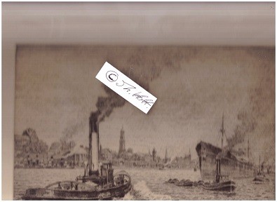 FRIED TRAULSEN (1887-1971) deutscher Maler und Radierer in Hamburg / german painter and etcher