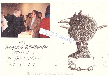 BORISLAV SAJTINAC (1943) serbischer Karikaturist, Zeichner, Illustrator, Trickfilmzeichner / serbian illustrator-Copy