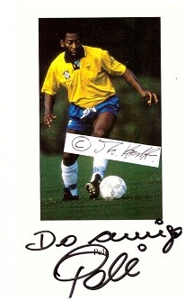 PELE (Edson Arantes do Nascimento, 1940-2022) brasilianische Fußballlegende, 3-facher Weltmeister, gemeinhin als bester Fußballspieler aller Zeiten bezeichnet, von 1995 bis 1998 brasilianischer Sportminister