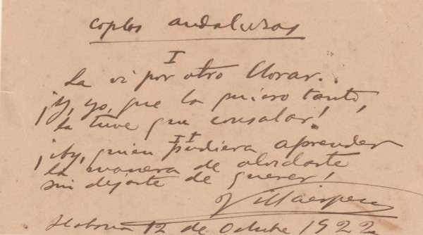 FRANCISCO VILLAESPESA (1877-1936) spanischer Schriftsteller, Wegbereiter des Modernismus