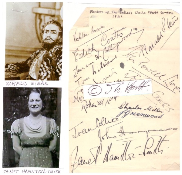 SADLER´S WELLS OPERA COMPANY 1941