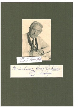 HANS CAROSSA (1878-1956) Dr.med. , deutscher Arzt, Dichter und Erzähler, 1938 Goethepreis der Stadt Frankfurt, 1956 Paracelsus-Medaille, Ehrenbürger von Passau und Landshut / german physican and poet