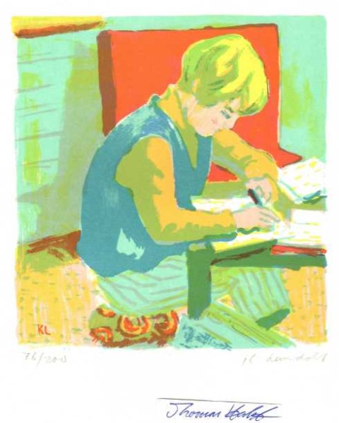 KARL LANDOLT (1925-2009) Schweizer Maler, Grafiker, Zeichenlehrer, Holzschneider und Lithograf