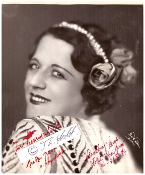 FRITZI BARTONI (1910- ?) deutsche Trapezkünstlerin, Flugtrapez