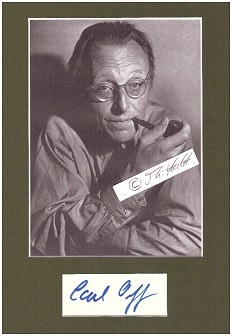 CARL ORFF (1895-1982) Professor Dr., dt. Komponist, Dramaturg, Dichter, Pädagoge und Dirigent