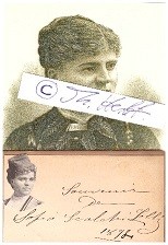 SOFIA SCALCHI-LOLLI (1850-1922) italienische Opernsängerin / Italian operatic contralto, auch Mezzo-Sopran, sang in the newly constructed New York City Metropolitan Opera's first ever staged work, Charles Gounod's Faust