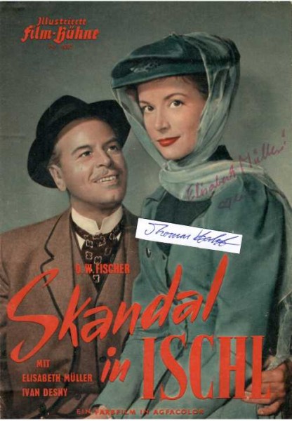 ELISABETH MÜLLER (1926-2006) schweizer Schauspielerin, 1947 gab sie ihr Debüt als Filmschauspielerin in der Produktion Matto regiert unter dem Namen Lisabet Müller, Moselfahrt aus Liebeskummer (1953), Die Macht und ihr Preis, Hügel des Schreckens, Am grünen Strand der Spree