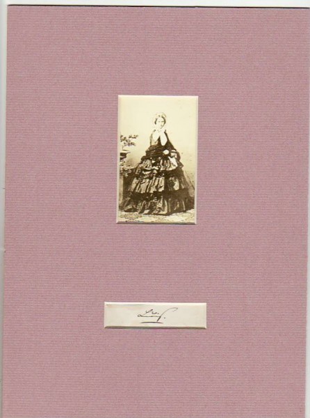LUISE (Luise von Baden,1838-1923) Großherzogin von Baden, geb. Prinzessin von Preußen, Tochter Kaiser Wilhelm I., heiratete 1856 Großherzog Friedrich I. von Baden und nahm an dessen Seite großen politischen Einfluß im Land
