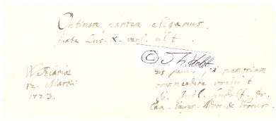 JOHAN WILHELM LUDOLF (Daten unbekannt) Dr.jur., deutscher Jurist / Rechtswissenschaftler, Rechtsanwalt, Prokurator am Reichskammergericht zu Wetzlar in Wetzlar