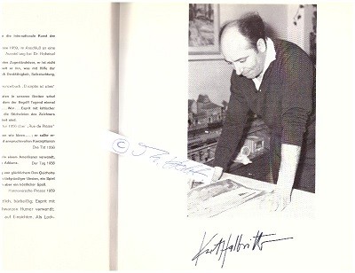 KURT HALBRITTER (1924-78) deutscher satirischer Zeichner und Karikaturist