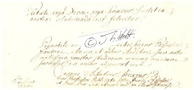 KASPAR ACHATIUS BECK (CASPAR ACHATIUS BECK, 1685-1733) deutscher Rechtswissenschaftler, Professor der Rechte und Beisitzer am Schöffenstuhl, 1730 Professor der Pandekten, Hofrat der ernestineschen sächsischen Häuser