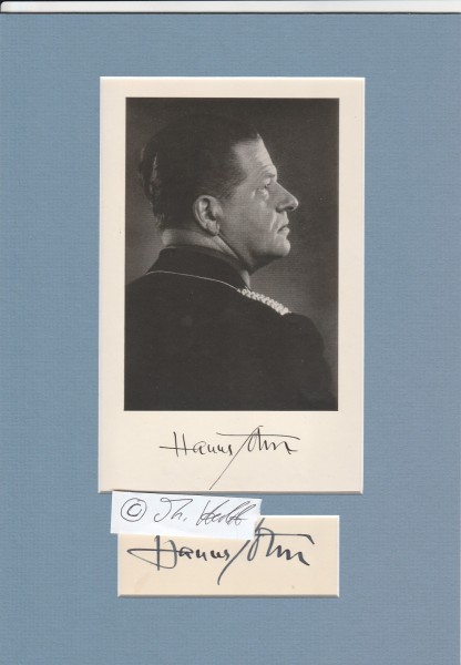 HANNS JOHST (1890-1978) NS-Dichter, Präsident der Reichsschrifttumskammer der Akademie für Deutsche Dichtung, Dramaturg des Preußischen Staatstheaters in Berlin