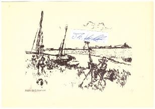 OTTO NIEMEYER-HOLSTEIN (1896-1984) Professor, deutscher Maler, 1975 Ehrenpräsident der Ostsee-Biennale, 1977 Stern der Völkerfreundschaft in Gold / german painter
