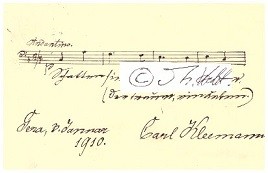 KARL KLEEMANN (1842-1923) deutscher Komponist und Dirigent, Hofkapellmeister und Dirigent des musikalischen Vereins in Gera