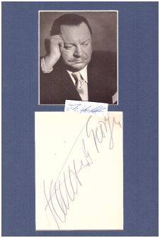 HEINRICH GEORGE (1893-1946 im KZ Sachsenhausen) deutscher Schauspieler