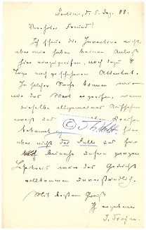 JOHANNES TROJAN (1837-1915) dt. Schriftsteller und Redakteur Kladderadatsch, 1898 wegen Majestätsbeleidigung zwei Monate Festungshaft