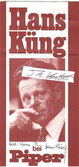 HANS KÜNG (1928-2021) streitbarer Theologieprofessor und Autor, katholischer Kirchenkritiker, Gründer der Stiftung Weltethos