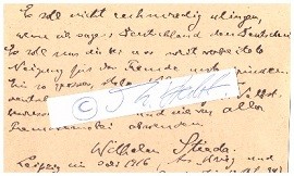 WILHELM STIEDA (1852-1933) Professor Dr., deutscher Nationalökonom, Wirtschaftshistoriker und Sozialreformer