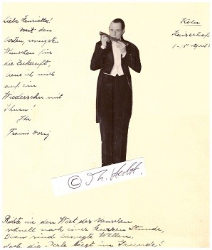 FRANCIS DORNY (Daten unbekannt) dt. Mundharmonika-Spieler / Virtuose und Erfinder der kleinsten Mundharmonika
