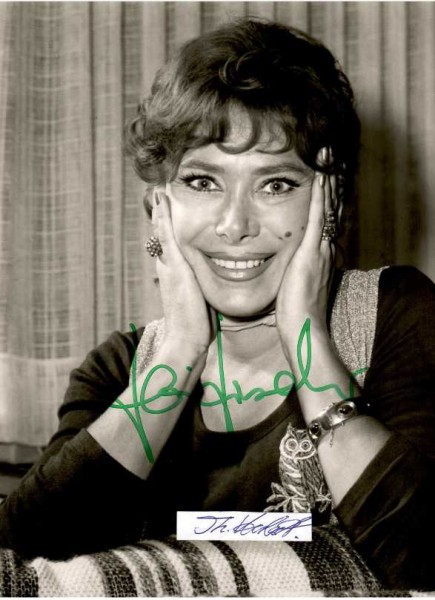 KAI FISCHER (Kay Fischer, 1934) deutsche Filmschauspielerin und Autorin, u.a. in der Edgar-Wallace-Verfilmung Zimmer 13, Tatort, Derrick, Der Kommissar