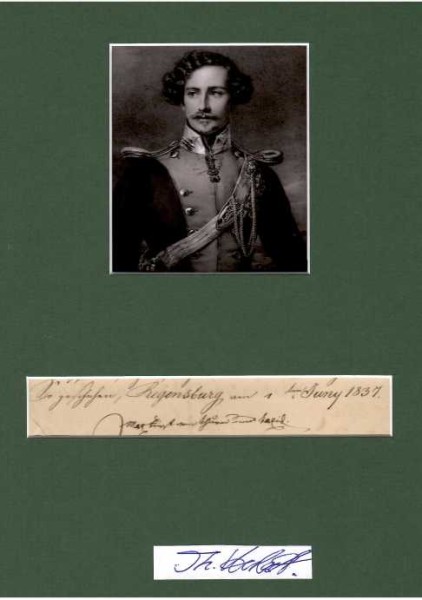 MAXIMILIAN KARL FÜRST VON THURN UND TAXIS (Maximilian Karl von Thurn & Taxis, 1802-1871) FÜRST 1827-71, Leiter private Thurn-und-Taxis-Post mit Zentrale in Frankfurt am Main