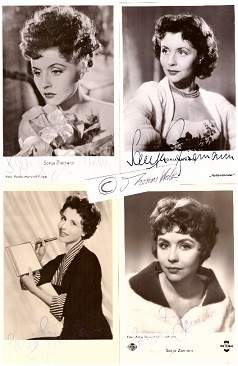 SONJA ZIEMANN (1926-2020) deutsche Schauspielerin, Tänzerin und Sängerin