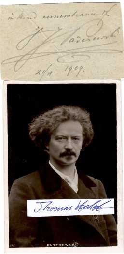 IGNACY JAN PADEREWSKI (1860-1941) polnischer Pianist und Komponist, Politiker und Freiheitskämpfer; im Januar 1919 zum ersten Ministerpräsidenten und Außenminister Polens ernannt