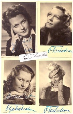 OLGA TSCHECHOWA (eigtl. Olga von Knipper, 1897-1988) russisch-deutsche Schauspielerin, Tochter Ada Tschechowa, Enkelin Vera Tschechowa, Spionin für Geheimdienstchef Lawrenti Beria, Kosmetik-Produzentin
