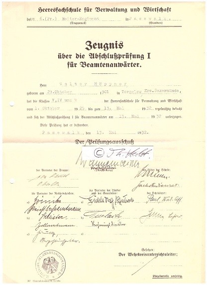 VON WEDEL (vtl. Hasso von Wedel, 1898-1961, dt. Generalmajor im Zweiten Weltkrieg und Leiter der Wehrmachtpropaganda)