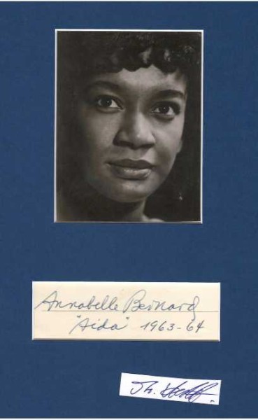 ANNABELLE BERNARD (1935-2005) US-amerikanische Opernsängerin, Soprano / internationally renowned opera star Sopran