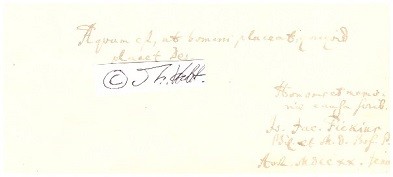 JOHANN JACOB FICK (1662-1730) deutscher Mediziner / german physican, Prof. med. theoret.