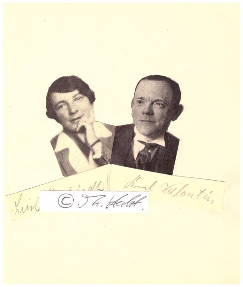 KARL VALENTIN (1882-1948) deutscher Komiker, Volkssänger, Autor und Filmproduzent; LIESL KARLSTADT (1892-1960) die bayerische Komikerin, langjährige Partnerin Karl Valentin´s