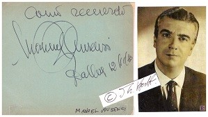 MANUEL AUSENSI (1919-2005) katalanischer Bariton-Opernsänger / catalanian-spanish opera singer