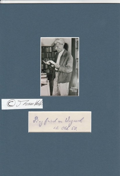 SIEGFRIED VON VEGESACK (1888-1974) deutscher Schriftsteller und Übersetzer