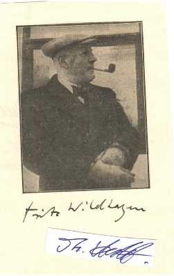 FRITZ WILDHAGEN (1878 Moskau-1956 Schloß Holte-Stukenbrock) deutscher Schriftsteller und bekannter Landschaftsmaler, Vertreter des Impressionismus