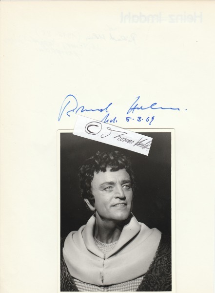 RICHARD HOLM (1912-88) Professor, dt. Opernsänger, Tenor, Mozart-Sänger, Gesangslehrer