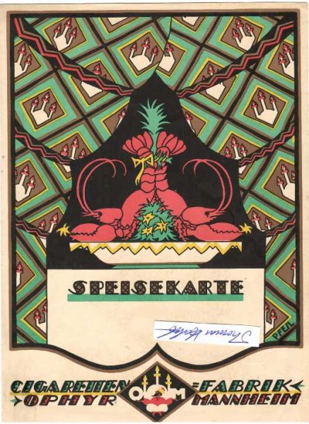 Cigaretten-Fabrik OPHYR, Mannheim, ca. 1920