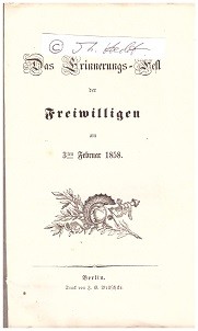 FREIWILLIGEN-CORPS (freiwillige Jäger Preußens)