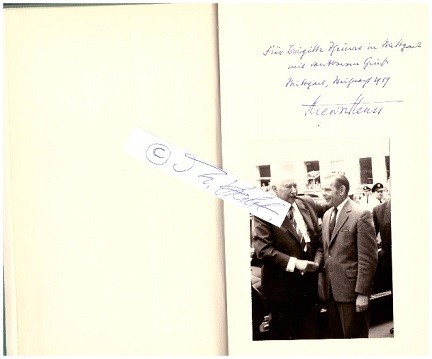 THEODOR HEUß (Theodor Heuss, 1884-1963) Professor, erster Bundespräsident, Friedenspreis des deutschen Buchhandels