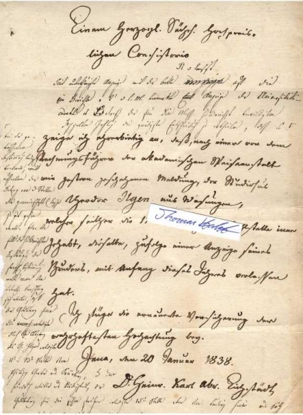 HEINRICH KARL EICHSTÄDT (Heinrich Karl Abraham Eichstädt, 1771-1848) deutscher klassischer Philologe, Professor der Philosophie in Leipzig und Jena, Mitredakteur der Jenaer Allgemeinen Literaturzeitung, Direktor der lateinischen Gesellschaft, 1801 ernannte man ihn zum Hofrat von Sachsen-Meiningen, 1803 Professur der Rhetorik und Poetik in Halle, 1809 wurde er Geheimer Hofrat von Sachsen-Weimar