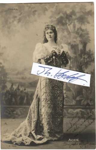 AINO ACKTE ( eigentlich Aino Achté , 1876-1944) finnische Opernsängerin, Primadonna / most renowned Finnish female singer at the turn of the 19th and 20th centuries