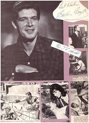 STEPHEN BOYD (1931-77) nordirischer Schauspieler / Northern Irish actor, appeared in some 60 films, most notably as the villainous Messala in Ben-Hur, a role that earned him the Golden Globe Award for Best Supporting Actor